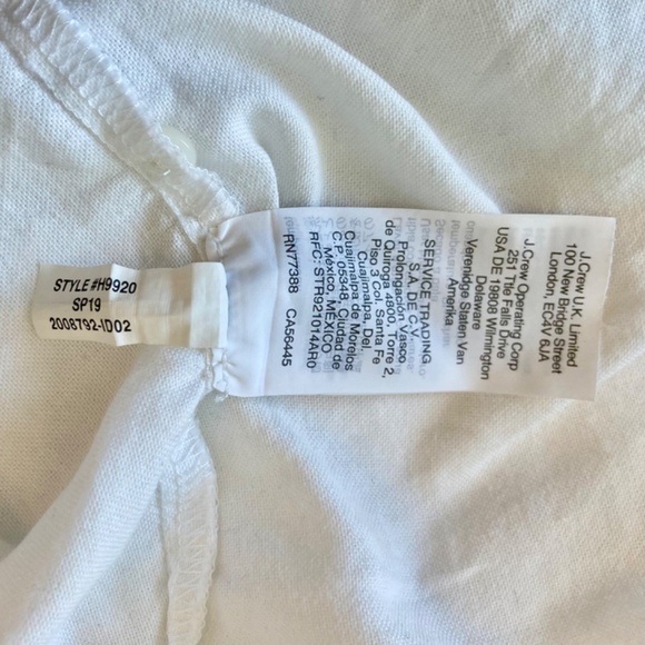 Madewell short sleeve tie front button down shirt in white - Picture 12 of 14